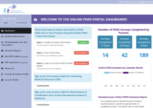 PHDS Portal Screenshot